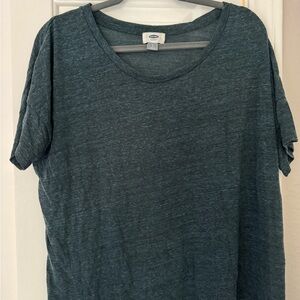 Old Navy Women's Dark Teal Short Sleeve Tee